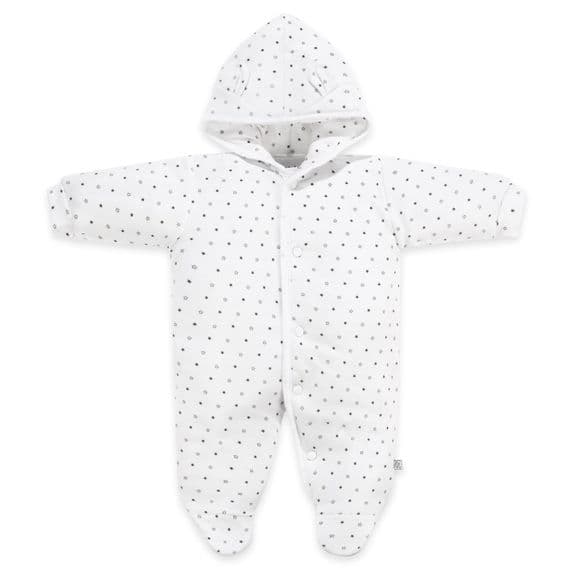 Tiny Baby | Bear Cotton pramsuit | Newborn size | Cream |