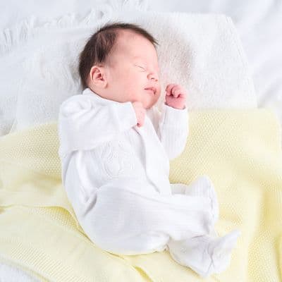 Rabbit & star cotton sleepsuit W
