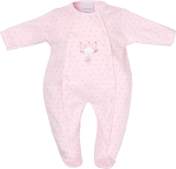 Tiny Baby | Bear Cotton pramsuit | Newborn size | Cream |