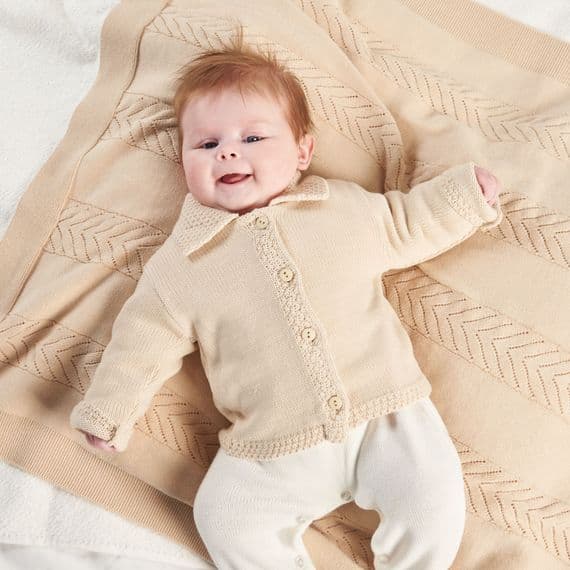 Taupe cardigan with collar