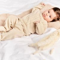 Taupe knitted top & leggings