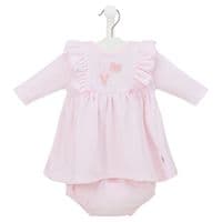 Teddy Love velour sleepsuit
