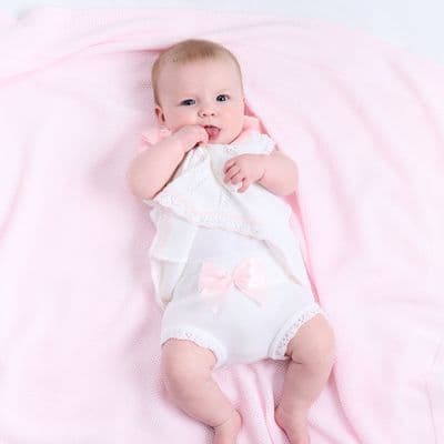 White baby dress & pants