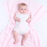 White bow baby dress & pants