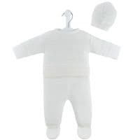 White knitted 3 piece set