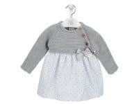 White knitted baby dress