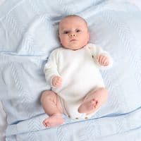 White long sleeve knitted romper