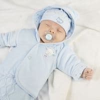 White tiny baby bear hooded jacket