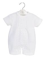 White traditional knitted romper