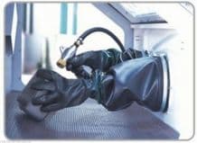7 x 24" Replacement Gloves for Large Sand Blasting Cabinet.