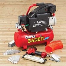 Bandit IV 8 Litre Air Compressor With Gun - 4.5cfm