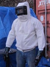 Canvas Shot Blast Suit for Grit Blasting YC-BS1. Sand Blast Protection