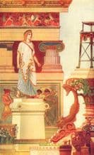 FINE ARTS: Grecian Art, antique print 1907