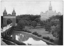 HARTFORD: State Capitol troops Sailors Memorial bridge Arch, Bushnell Park, 1907