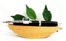 Pilot Capless Fountain Pen in Black with Rhodium Trims and a Medium Nib