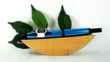Pilot Capless Trend Fountain Pen Blue Body Black Trims Medium Nib