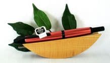 Pilot Capless Trend Fountain Pen Pink/Red Body Black Trims Medium Nib