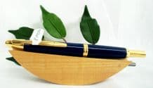 Pilot Capless Vanishing Point Retractable Fountain Pen Blue/Gold Trims