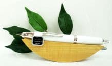 Pilot Capless Vanishing Point Retractable Fountain Pen Carbonesque White/Chrome