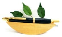 Pilot Capless Vanishing Point Retractable Fountain Pen Racing Green/Gold Trims