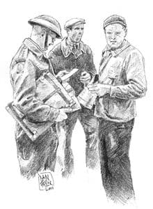 Beach Gp & French Civilians