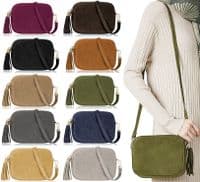 Burgundy  Suede  Crossbody Bag Camera Style Bag Italian  Suede Shoulder Bag