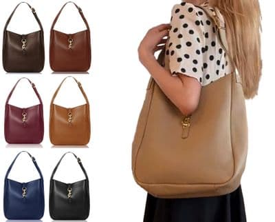 Italian Leather Shoulder Bag Grab Bag Med-Lg ( New Colours Added)