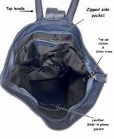Rucksack Backpack Genuine Italian Soft Leather Top Handle Bag  Lap Top Bag Med- Lg (All Colours)