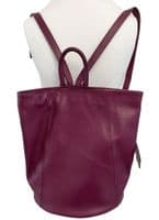 Rucksack Backpack Genuine Italian Soft Leather Top Handle Bag  Lap Top Bag Med- Lg (All Colours)