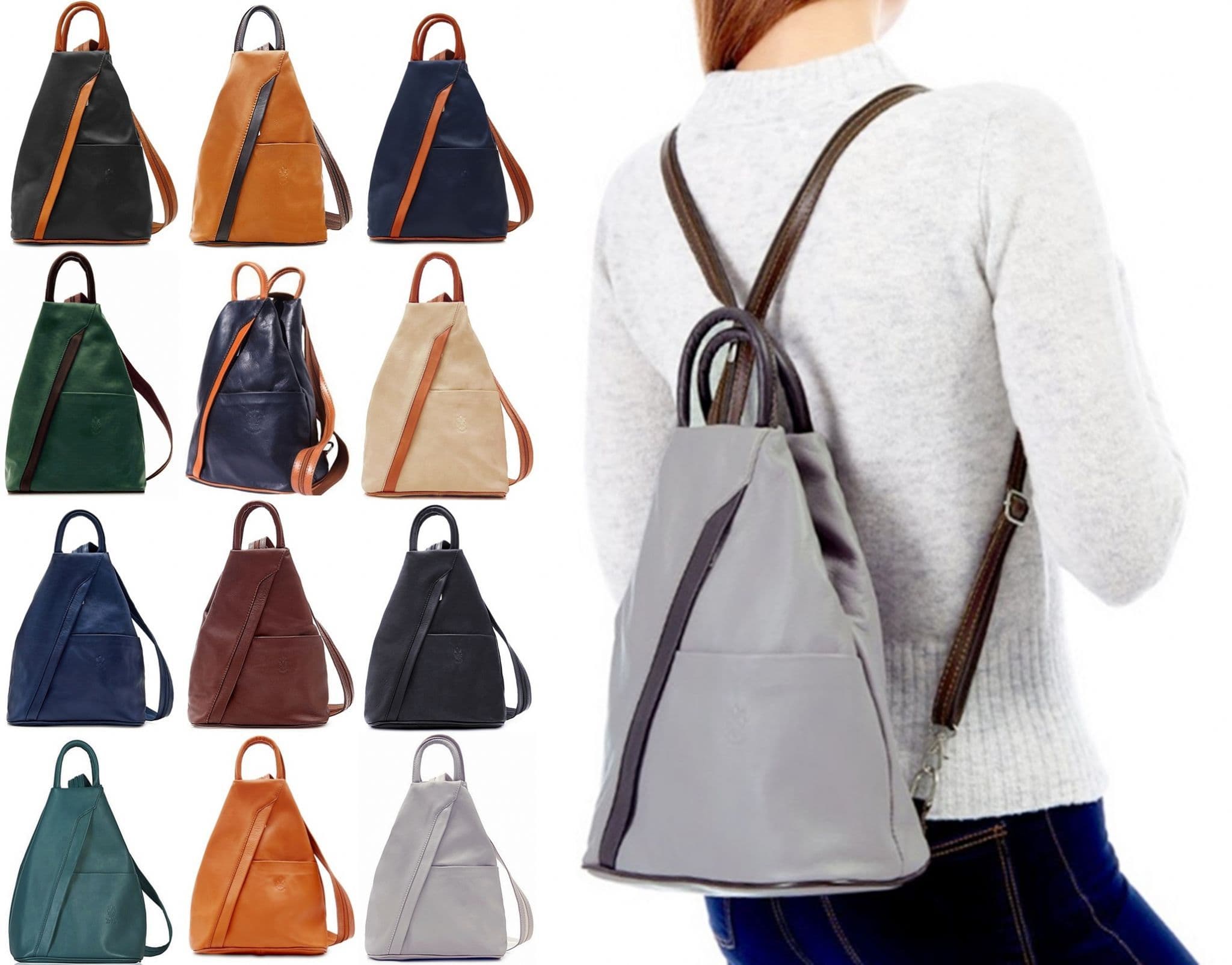 Vegan Leather Backpack Purse Convertible Rucksack Travel Shoulder Bag Tassel Nyra Convertible Backpack Purse | Vegan Leather Backpack  main image 2