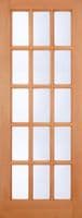 15 Pane Clear Double Glazed M&T External door