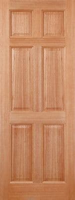 6 Panel Hardwood M&T Door