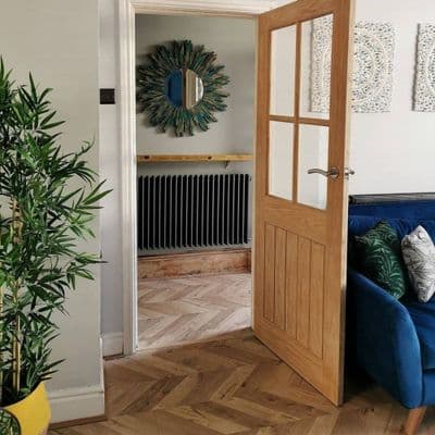 Belize 4 Light Glazed Interior Door