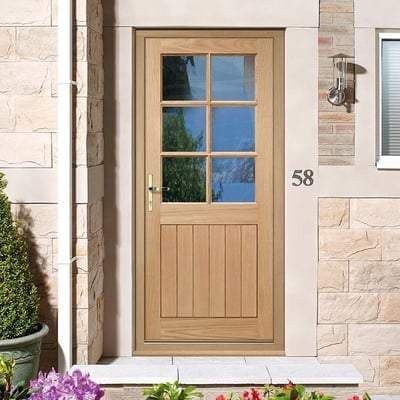Cottage 6 Light Oak External door