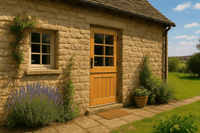 Cottage Stable 6 Light Oak Double Glazed Door