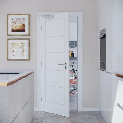 Linear FD30 White Interior Fire Door