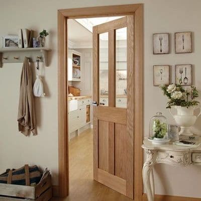 London Oak Glazed Door