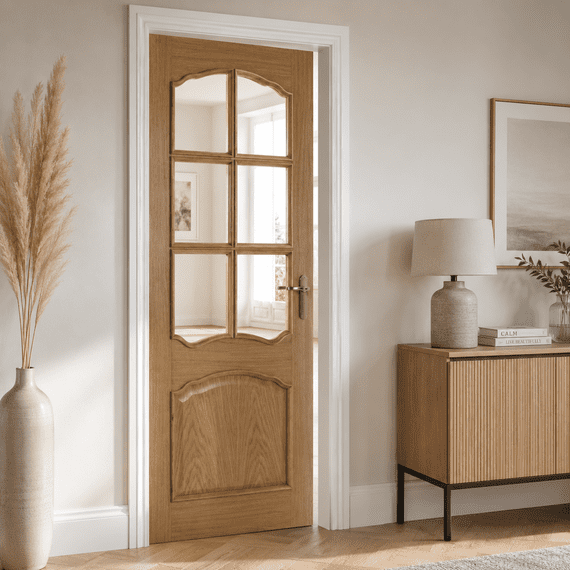 Louis Oak Pre-glazed Interior Door