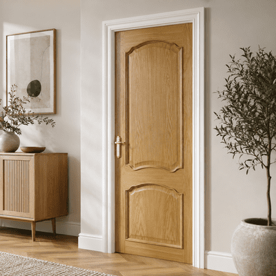 Louis Oak Raised Mouldings Interior Door