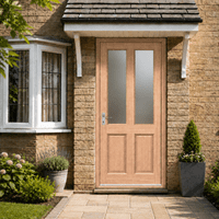 Malton Hardwood External door - Frosted or Clear