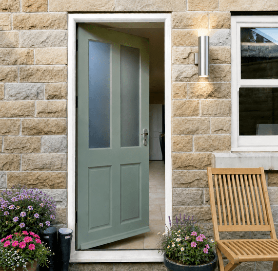 Richmond Hardwood External door - Double Glazed