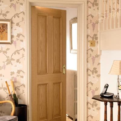 Rockingham 4 Panel Oak Fire Door