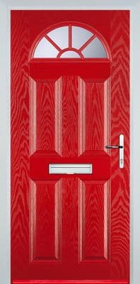 Sunburst Composite Door - Red