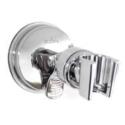 Adjustable Chrome Shower Head Bracket with Wall Mounted Suction Cap