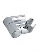 Adjustable Fixed Wall Shower Bracket Oval in Chrome