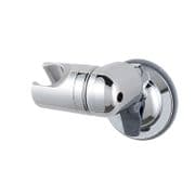 Adjustable Shower Head Holder with Suction Bracket in CHROME - No Drilling!