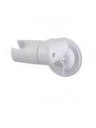 Adjustable Shower Head Holder with Suction Bracket in White