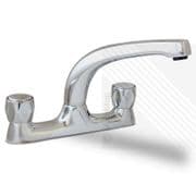 Arian Boss Classic Deck Mounted Kitchen Bridge Tap Chrome