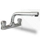 Arian Champ Classic Deck Mounted Kitchen Bridge Tap Chrome