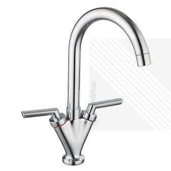 Arian Duke Modern Kitchen Sink Mixer Tap with Swivel Spout Chrome